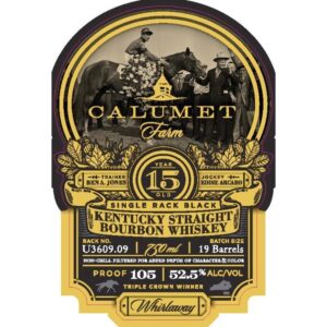 Calumet Farm 15 Year Single Rack Black Bourbon